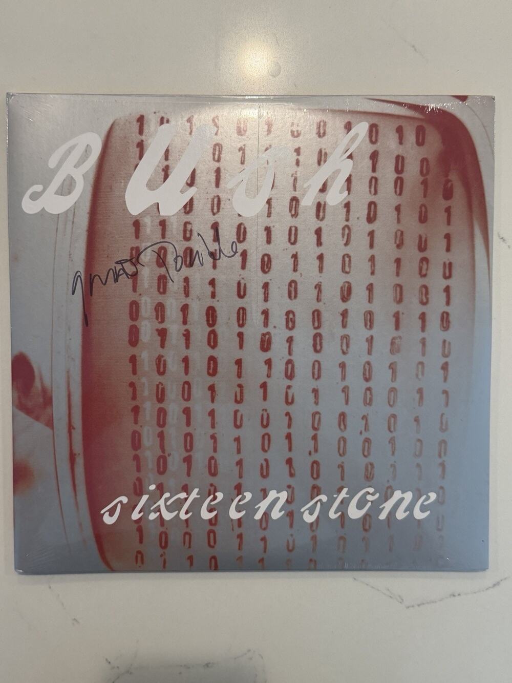 AUTOGRAPHED Bush Sixteen Stone Gavin Rossdale Red 30th Vinyl LP SIGNED #1